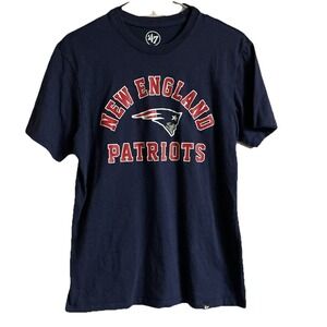 NEW ENGLAND PATRIOTS NFL Football  T-Shirt MENS SMALL 47 Brand
